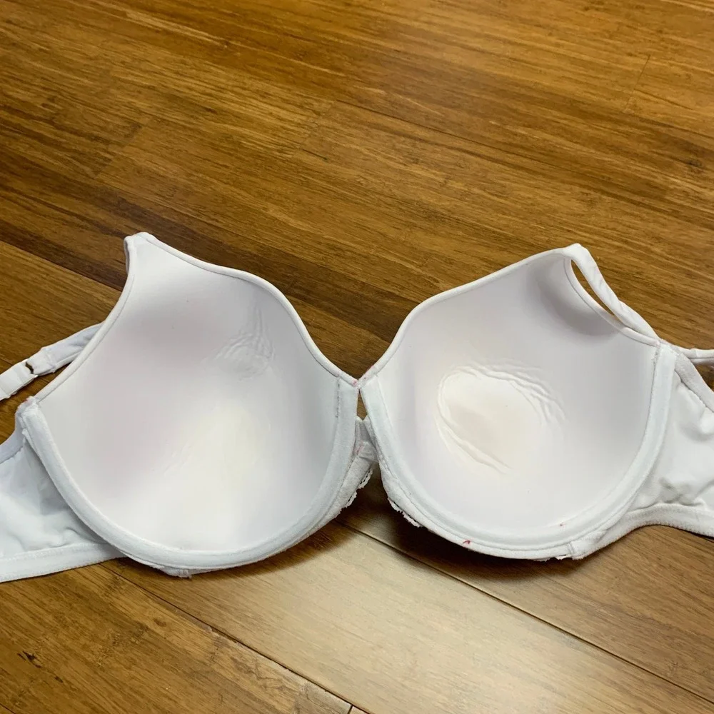 Playtex White Bra 4594 Womens Size 44C Comfort Full‎ Coverage Adjustable Straps